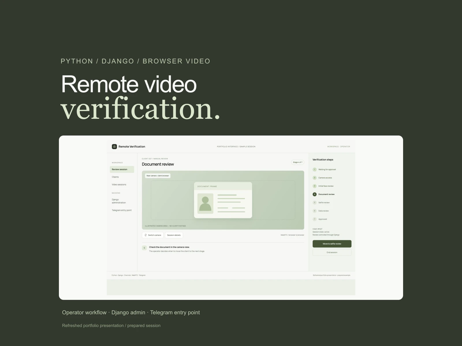 Remote Verification